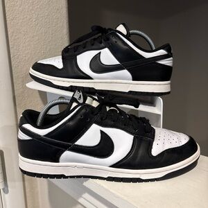 Nike Dunk Low White Black Panda Sneakers Mens Size 8.5